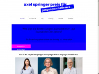 axel-springer-preis.de Webseite Vorschau