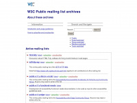 lists.w3.org Webseite Vorschau