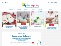 alphamom.com Webseite Vorschau
