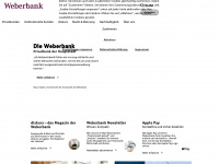 weberbank.de Webseite Vorschau