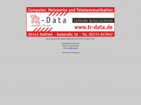 tr-data.de Webseite Vorschau