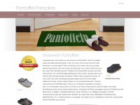 pantoffel-paradies.com Webseite Vorschau