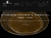 pergament-trommelfell-shop.de Webseite Vorschau