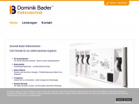bader-elektrotechnik.com Webseite Vorschau