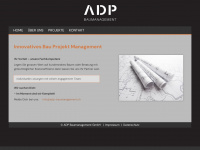 adp-baumanagement.ch Webseite Vorschau
