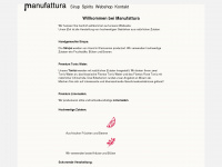manufattura.ch Webseite Vorschau