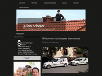 sf-scherer.de Webseite Vorschau