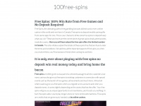 100free-spins.net Webseite Vorschau