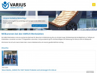 varius.ws Webseite Vorschau