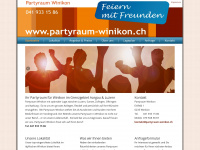 partyraum-winikon.ch Webseite Vorschau