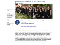 kammerchor-cantabile.de Webseite Vorschau