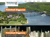 paintball-biggesee.de Webseite Vorschau
