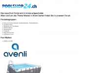 poolshop24.ch Webseite Vorschau