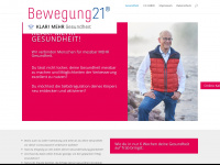 bewegung21.com Webseite Vorschau