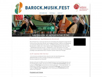barockmusikfest.de Webseite Vorschau
