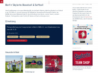 tib-baseball.de Webseite Vorschau