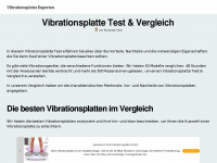 vibrationsplatte-experten.com Webseite Vorschau