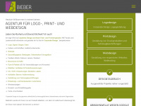 bieber-design.de Webseite Vorschau