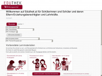 eduthek.at Webseite Vorschau