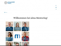 mentoring.univie.ac.at Webseite Vorschau