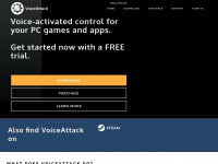 voiceattack.com Webseite Vorschau