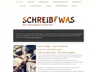 schreibwas-dasmagazin.at Webseite Vorschau