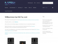 mctec.rent Webseite Vorschau