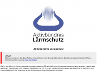 aktivbuendnis-laermschutz.de Webseite Vorschau