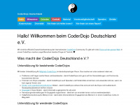 coderdojo-deutschland.de Webseite Vorschau