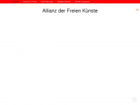 allianz-der-freien-kuenste.de Webseite Vorschau