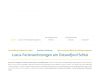luxusfewo-ostsee-schlei.de Webseite Vorschau