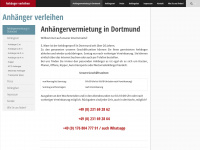 anhaenger-verleihen.de Webseite Vorschau