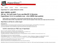 hyperglaze.com Webseite Vorschau