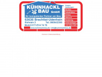 kuehnhackl-bau.de Webseite Vorschau