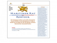 maritimer-rat-rostock-ev.de Webseite Vorschau
