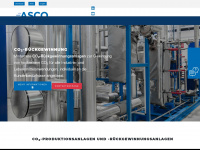 asco-co2anlagen.de Webseite Vorschau