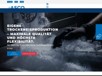 asco-trockeneisproduktion.de Webseite Vorschau