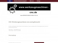 werkzeugmaschinen-cnc.de Webseite Vorschau
