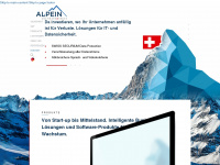 alpeinsoft.ch Webseite Vorschau