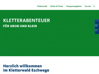 kletterwald-eschwege.de Webseite Vorschau