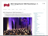 saengerbund-rauenberg.de Webseite Vorschau