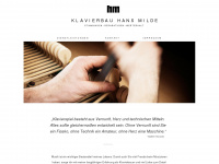 klavierbau-milde.de Webseite Vorschau