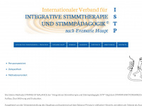 integrative-stimmtherapie.eu Webseite Vorschau