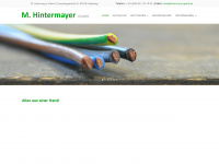 hintermayer-kabeltiefbau.de Webseite Vorschau