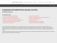 kondensator-mikrofon.info Webseite Vorschau