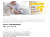 kinderkrebssozialhilfe.at Webseite Vorschau