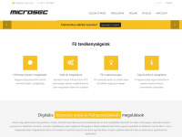 microsec.hu Webseite Vorschau