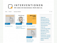 interventionen.blog Webseite Vorschau