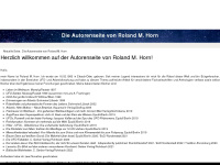 autor-roland-m-horn.de Webseite Vorschau