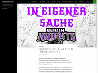 berlin-knights.com Webseite Vorschau